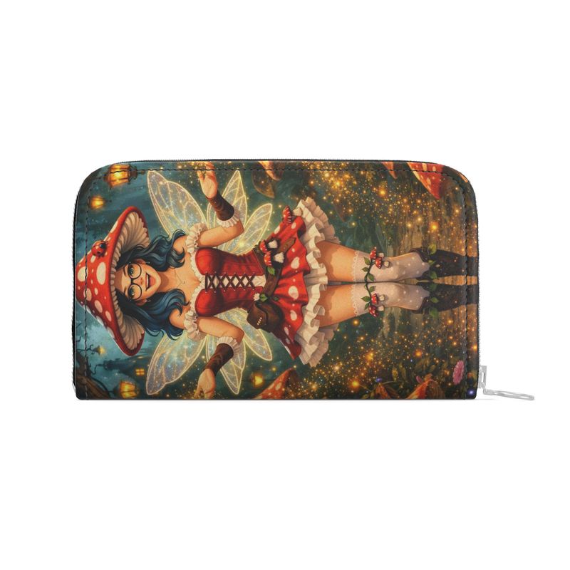 Portefeuille en cuir zippé