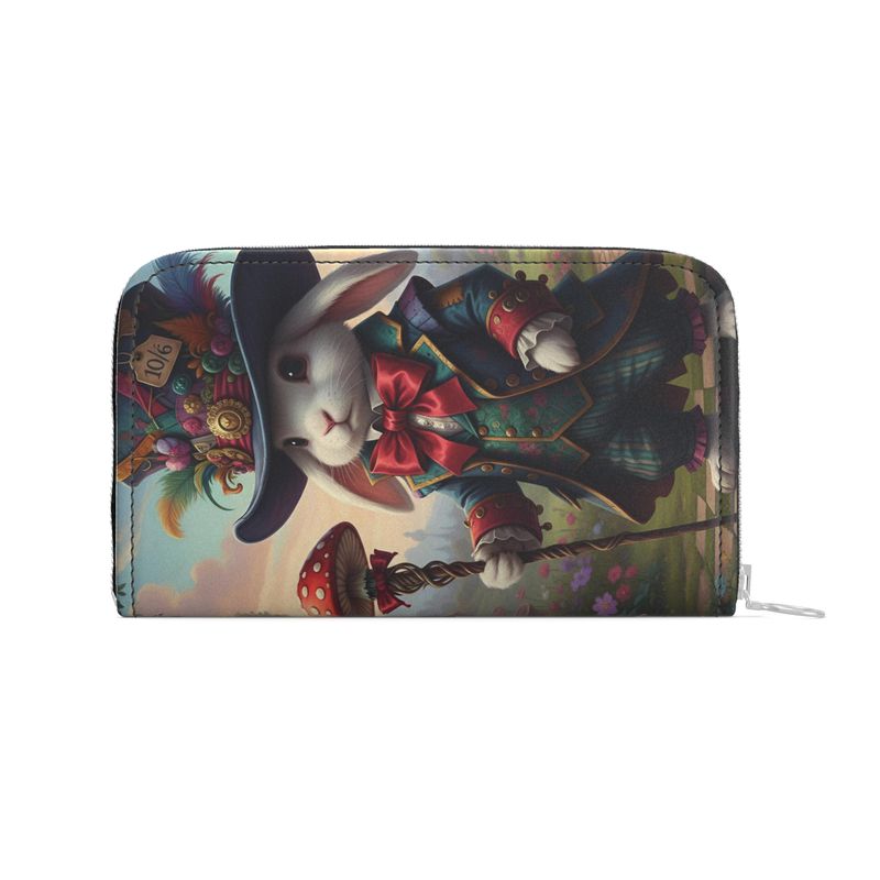 Portefeuille en cuir zippé